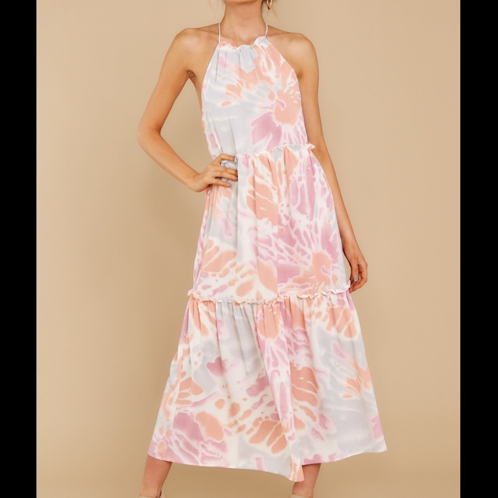 On Every Shore Pink Maxi Dress